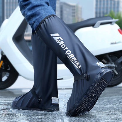❄️Zomerfresh 50% Korting!🌧️Lange Waterdichte Schoenhoezen met Reflector – Herbruikbare Regenhoezen met Rits voor Fiets, Wandelen & Outdoor