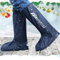 ❄️Zomerfresh 50% Korting!🌧️Lange Waterdichte Schoenhoezen met Reflector – Herbruikbare Regenhoezen met Rits voor Fiets, Wandelen & Outdoor