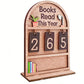 ❄️Zomerfresh 50% Korting!📚Houten “Boeken Gelezen Dit Jaar” Teller – Leesdoel Tracker en Boekenkast Decoratie voor Boekenliefhebbers