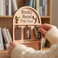 ❄️Zomerfresh 50% Korting!📚Houten “Boeken Gelezen Dit Jaar” Teller – Leesdoel Tracker en Boekenkast Decoratie voor Boekenliefhebbers