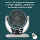 ❄️Zomerfresh 50% Korting!🌞4-in-1 Solar Campingventilator met LED-lamp – Oplaadbare Ventilator met Zonnepaneel, USB en Powerbankfunctie