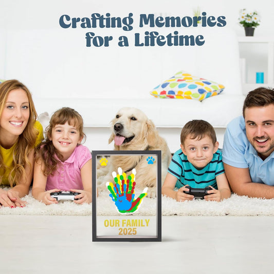 ❄️Zomerfresh 50% Korting!🎨DIY Familie Handafdruk Frame Set – Persoonlijk Herinneringscadeau voor Baby & Gezin met Acrylplaten
