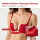 ❄️Zomerfresh 50% Korting!🔥Deep U Push-Up BH zonder Beugel – Naadloze Invisible Plunge Bra met Lift Effect – Comfortabele Strapless Convertible BH voor Lage Halslijnen & Avondjurken
