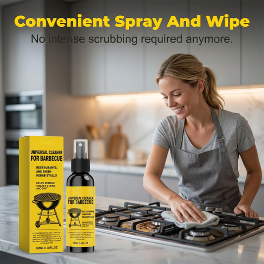 ❄️Zomerfresh 50% Korting!🍖Universele BBQ-Reiniger Spray – Krachtige Grillreiniger voor Vet, Aangekoekte Resten & Roosters