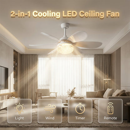 ❄️Zomerfresh 50% Korting!✨2-in-1 LED Plafondventilator met E27-Fitting – Verlichting, Verkoeling & Afstandsbediening in Eén