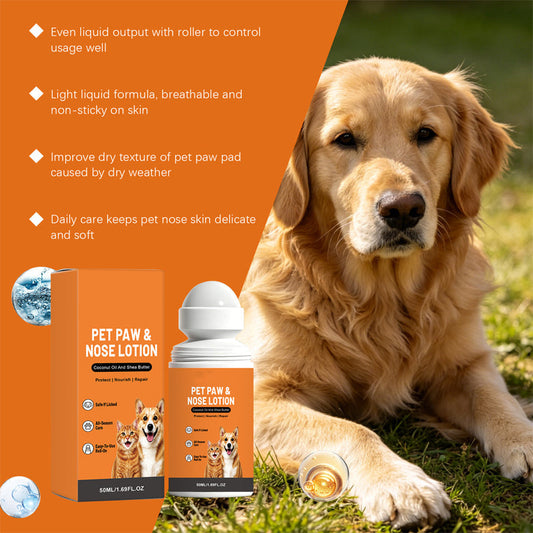 ❄️Zomerfresh 50% Korting!🐾Poot- en Neuslotion voor Honden en Katten – Hydraterende Roll-on Verzorging voor Droge Pootjes