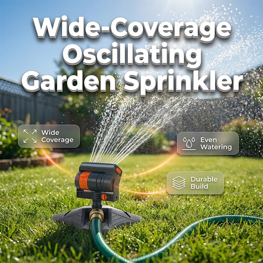 ❄️Zomerfresh 50% Korting!💦Oscillerende Tuinsproeier met Breed Bereik – Verstelbare Gazonsproeier voor Gelijkmatige Besproeiing van Tuin & Gazon