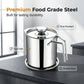 Stainless Steel Oil Strainer Pot with Lid
