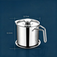 Stainless Steel Oil Strainer Pot with Lid