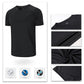 Men's Crew Neck T-Shirt with Raglan Short Sleeves