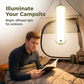 Foldable Capsule-Shaped Inflatable Solar Camping Lantern