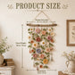 ❄️Zomerfresh 50% Korting!🌸Gehaakte Bloemen Wanddecoratie – Boho Wandhanger met Bloemen, Groene Ranken & Kwastjes voor Slaapkamer en Woonkamer