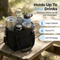 ❄️Zomerfresh 50% Korting!🥤4-Vaks Drankendrager met Schouderriem – Draagbare Bekerhouder Tas voor Koffie, Waterflessen, Picknick & Reizen