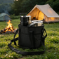 ❄️Zomerfresh 50% Korting!🥤4-Vaks Drankendrager met Schouderriem – Draagbare Bekerhouder Tas voor Koffie, Waterflessen, Picknick & Reizen