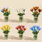 ❄️Zomerfresh 50% Korting!🌷Mini Glazen Bloemenboeket met Vaasje – Elegante Decoratie voor Bureau, Vensterbank & Cadeau