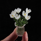 ❄️Zomerfresh 50% Korting!🌷Mini Glazen Bloemenboeket met Vaasje – Elegante Decoratie voor Bureau, Vensterbank & Cadeau