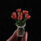 ❄️Zomerfresh 50% Korting!🌷Mini Glazen Bloemenboeket met Vaasje – Elegante Decoratie voor Bureau, Vensterbank & Cadeau