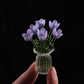 ❄️Zomerfresh 50% Korting!🌷Mini Glazen Bloemenboeket met Vaasje – Elegante Decoratie voor Bureau, Vensterbank & Cadeau