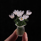 ❄️Zomerfresh 50% Korting!🌷Mini Glazen Bloemenboeket met Vaasje – Elegante Decoratie voor Bureau, Vensterbank & Cadeau