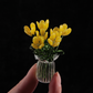 ❄️Zomerfresh 50% Korting!🌷Mini Glazen Bloemenboeket met Vaasje – Elegante Decoratie voor Bureau, Vensterbank & Cadeau
