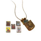 ❄️Zomerfresh 50% Korting!🔮Vintage Tarot Medaillon Ketting – Boho Sieraad met Mini Tarotkaarten en Antiekgouden Hanger