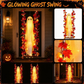 ❄️Zomerfresh 50% Korting!👻Hangend Halloween Spook met LED-Verlichting – Herfstdecoratie met Esdoornbladeren voor Voordeur, Veranda & Feest