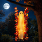 ❄️Zomerfresh 50% Korting!👻Hangend Halloween Spook met LED-Verlichting – Herfstdecoratie met Esdoornbladeren voor Voordeur, Veranda & Feest