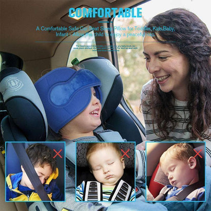 ❄️Zomerfresh 50% Korting!💤Zachte Hoofdsteunband voor Kinderen in de Auto – Verstelbare Slaapondersteuning voor Kinderzitje, Kinderwagen & Lange Ritten