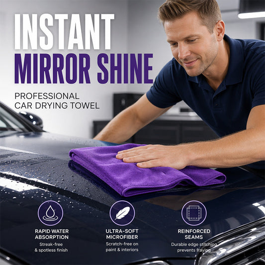 ❄️Zomerfresh 50% Korting!🚗Microvezel Autodroogdoek – Pluisarme, Sterk Absorberende Doek voor Auto, Glas & Interieur