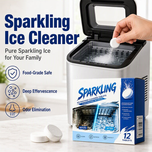 ❄️Zomerfresh 50% Korting!✨Ijsmachine reiniger & ontkalker tabletten – 12 bruistabletten tegen kalk en minerale afzettingen