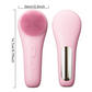 🎃Halloween-Aanbieding 50% Korting!✨2-in-1 Siliconen Gezichtsreinigingsborstel Met Warmte & Trilling – Reinigen, Masseren & Stralen