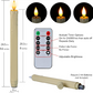 🎃Halloween-Aanbieding 50% Korting!🕯️Realistische Vlamloze LED-Taperkaarsen (6-Pack) – Flikkerende Gloed, Afstandsbediening & Timer