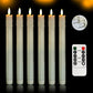 🎃Halloween-Aanbieding 50% Korting!🕯️Realistische Vlamloze LED-Taperkaarsen (6-Pack) – Flikkerende Gloed, Afstandsbediening & Timer