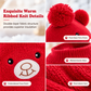 🎃Halloween-Aanbieding 50% Korting!🐻Knusse Teddybeer Hondensnoodmuts – Zachte Gebreide Winterkap Met Pompons