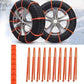 🎃Halloween-Aanbieding 50% Korting!❄️10-Delige Noodset Sneeuw- En Modder-Tractiebanden – Een Handige Winterback-up