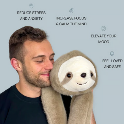 🎃Halloween-Aanbieding 50% Korting!🦥Verzwaarde Knuffel-luiaard – Zacht, Knus Knuffelmaatje